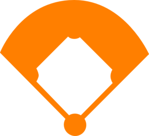 Baseball Field Orange clip art - vector clip art online, royalty ...