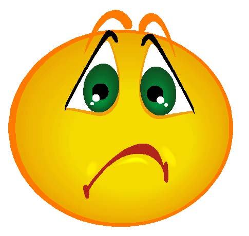 Upset Face Clipart