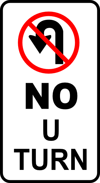 No U Turn Signs - ClipArt Best