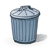 Trash bin clipart free