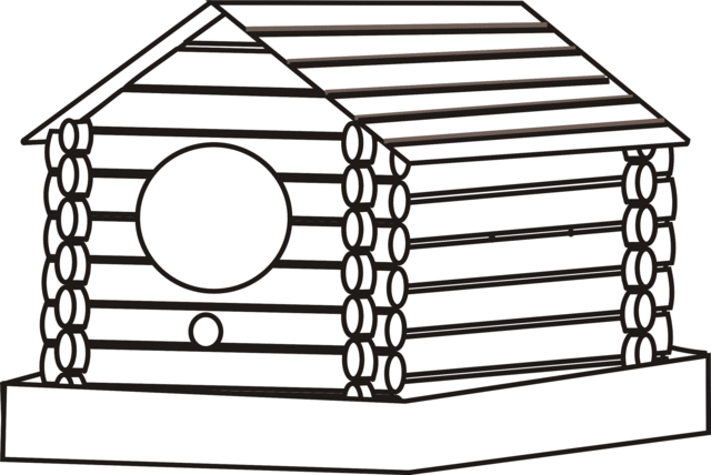 Log Cabin Coloring Pages - ClipArt Best