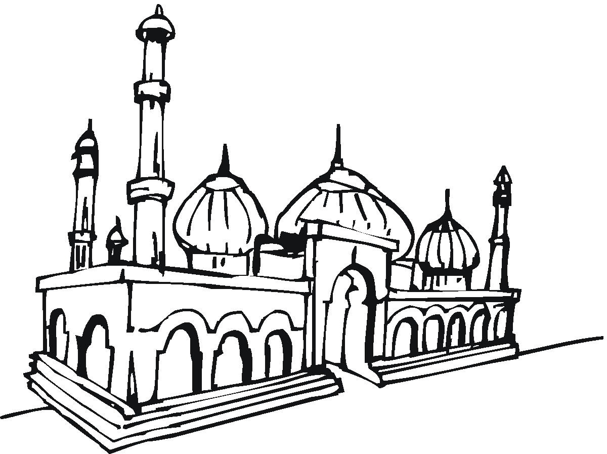9 Mewarnai Gambar Masjid | bonikids