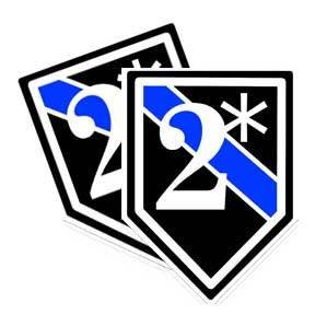 Amazon.com: 2 Ass To Risk Blue Line Police Decal (K9 officer ...