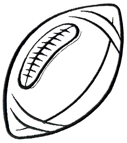 Outline Football Clipart