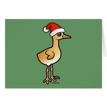 Birdorable Baby Crane Santa Card | Cute Bird Gifts