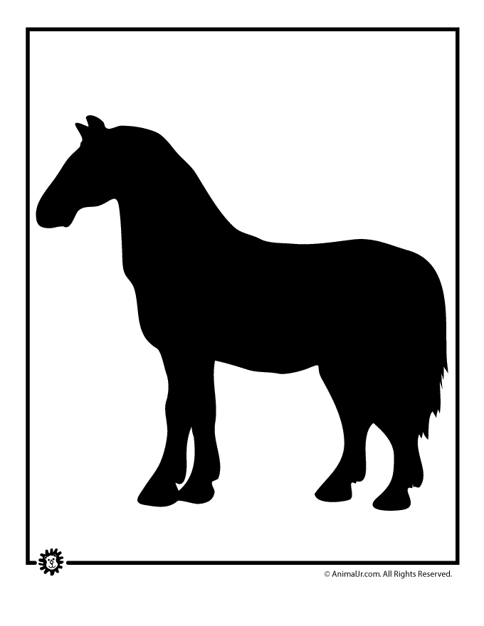 Horse Template - Woo! Jr. Kids Activities