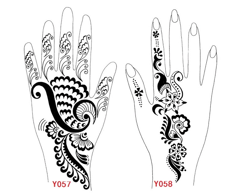 Wholesale Henna Mexendi Tattoo Template,Large Size Stencils For ...