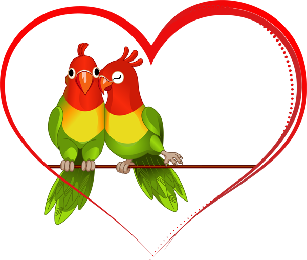 Love Birds Clipart - Tumundografico