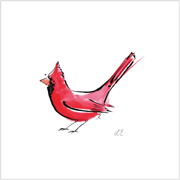 Red Cardinal Outline - ClipArt Best