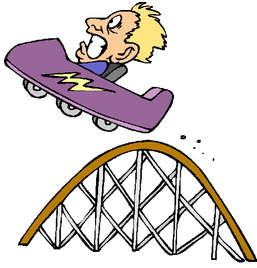 Cartoon Roller Coaster Clipart