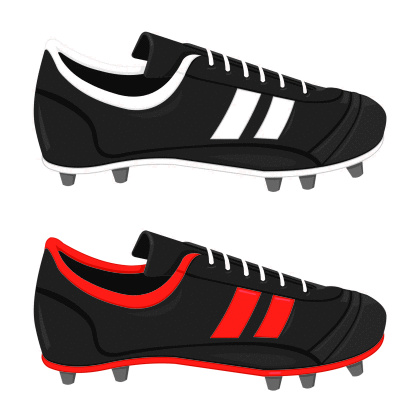 Soccer Shoe Clip Art, Vector Images & Illustrations