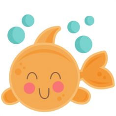 Cute little fish clipart