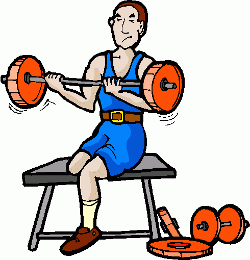 resistance training clipart