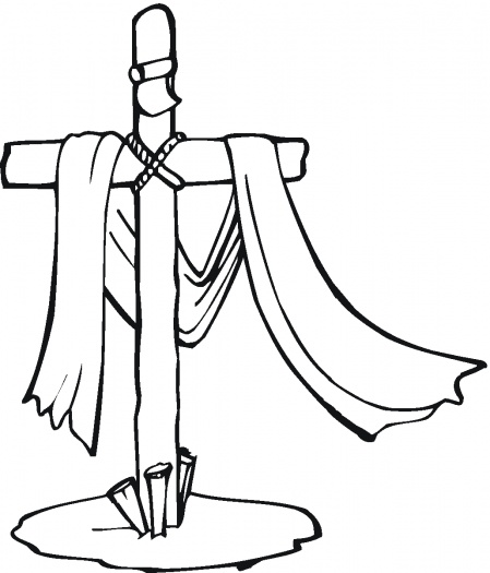 The Cross coloring page | Super Coloring