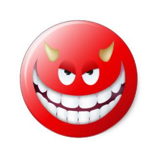 Smiling Devil Stickers | Zazzle.co.uk