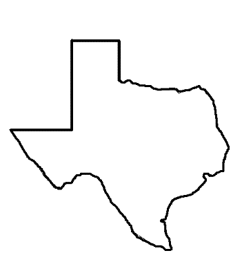 Map of texas clipart