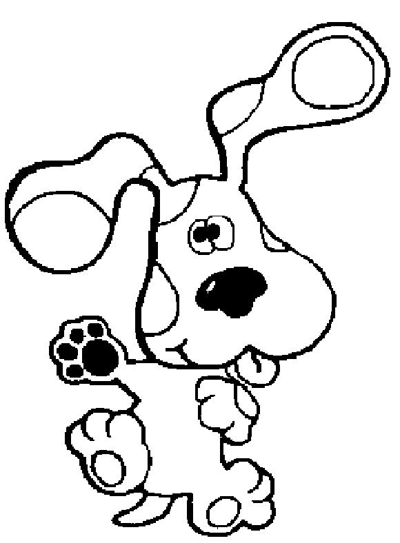 Blues Clues Paw Print Coloring Page - ClipArt Best