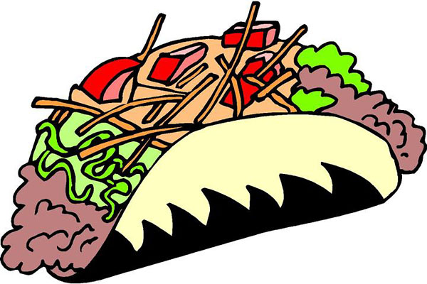 Walking Taco Clipart