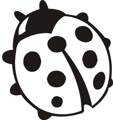 Ladybug Black And White 27942 | NANOZINE