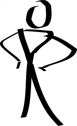 Stick man clipart black and white - ClipartFox