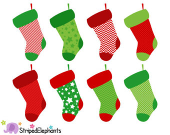 Stocking clipart | Etsy