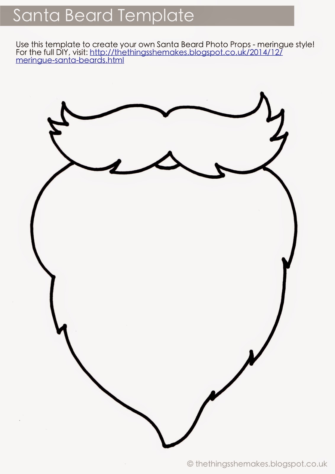 Beard Template Printable ClipArt Best