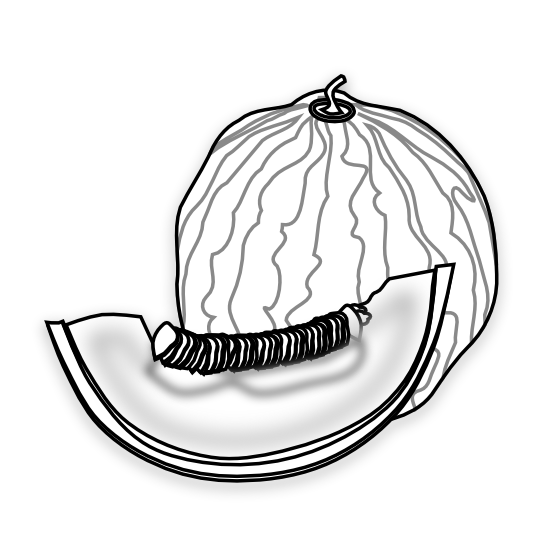 Melonclipart Black And White - ClipArt Best