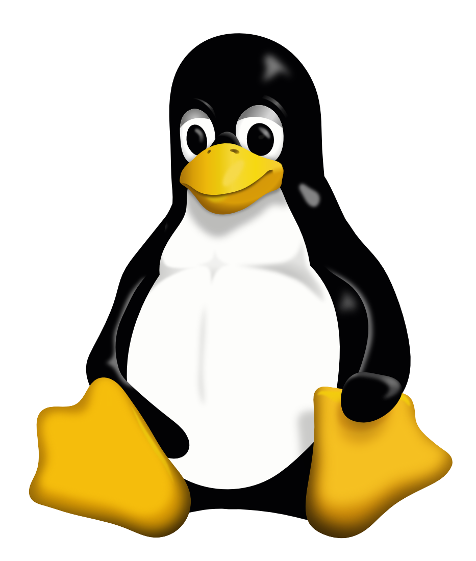 Tux update: black and white vector line-art Â« Linuxart