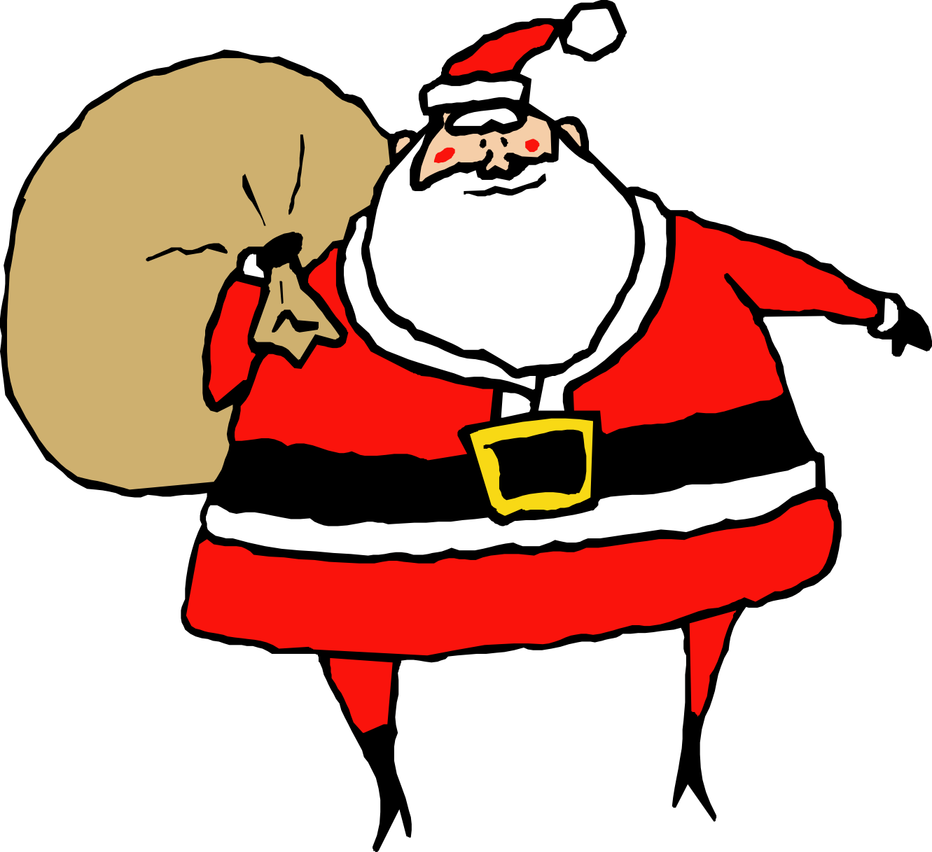 Santa And Sleigh Clipart | Free Download Clip Art | Free Clip Art ...