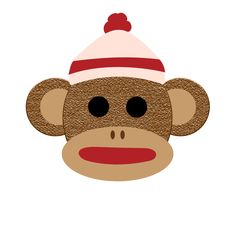 58+ Cute Sock Monkey Clipart