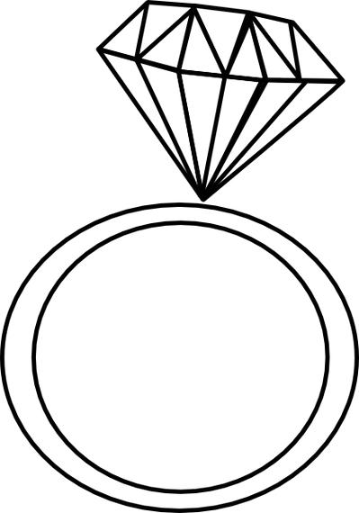 Clip art diamond ring