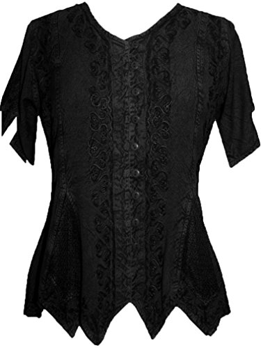 Agan Traders 136 B Gypsy Medieval Netted Assymetrical Vintage Top ...