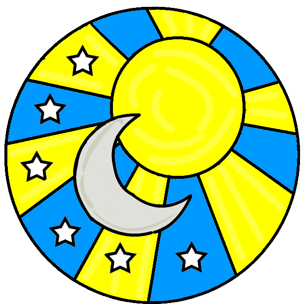 Clipart stars and moon