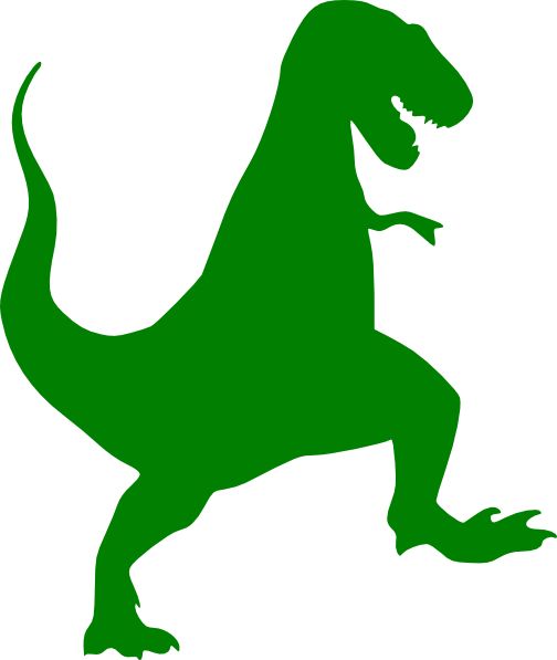 Green dinosaur clipart