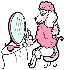 Paris Poodle Clipart