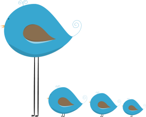 Blue Baby Bird Clipart