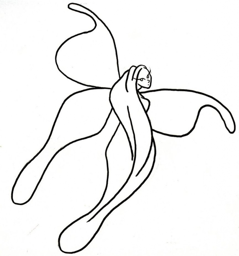 Simple Fairy Drawing - Drawing Art Gallery