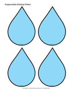 Best Photos of Small Raindrop Template - Cartoon Raindrop Clip Art ...