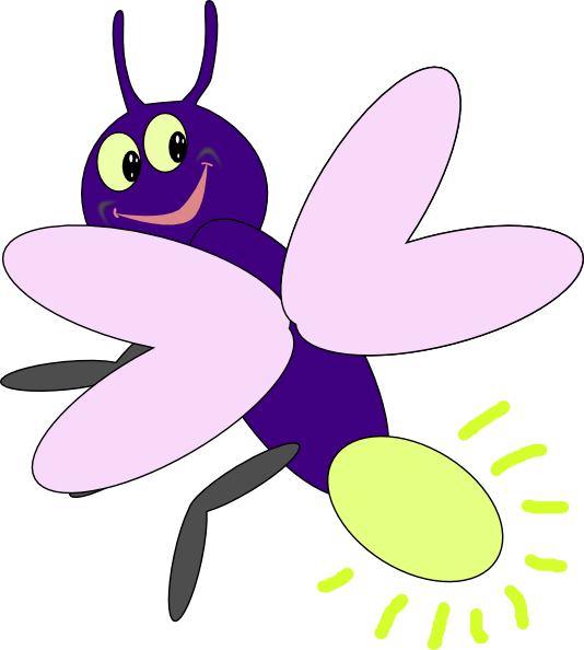 Purple Firefly1 Clip Art - vector clip art online ...