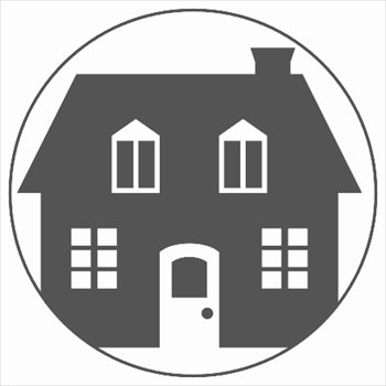 Free house-symbol-round-BW Clipart - Free Clipart Graphics, Images ...