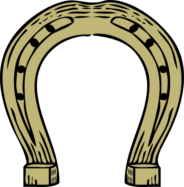 Wedding Horseshoe Colouring Pages - ClipArt Best