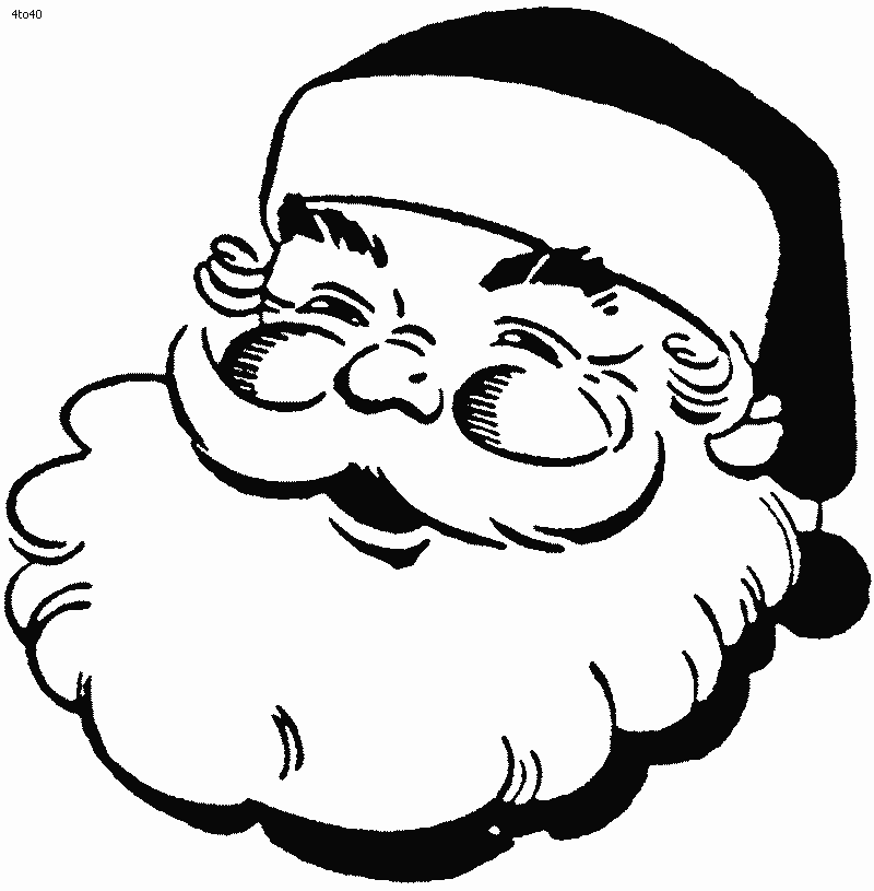 Free Printable Santa Face Pdf