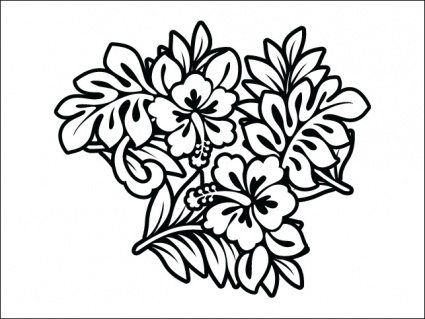 Download Free Hibiscus Flores Vectors - VectorFreak.