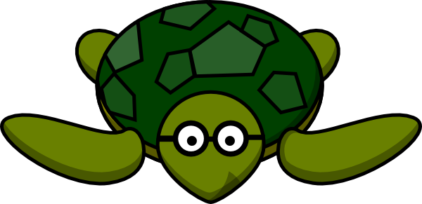 Cartoon Turtle With Glasses