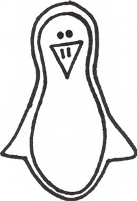 Drawing Cartoon Animals- Penguin