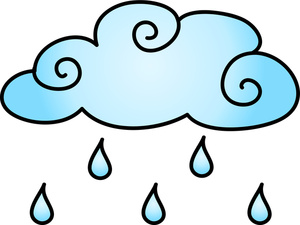 Raining Clipart Image - Rain Cloud