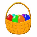 easter eggs in basket lilac oval.png photo cut out from Zazzle.