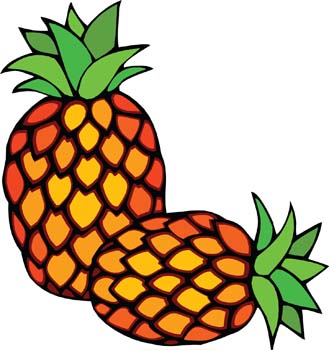 Pineapple 2 vector, free vectors