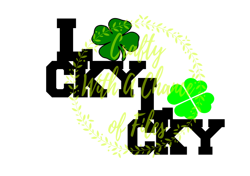 St. Patrick's Day SVG * Lucky SVG * 4 Leaf Clover SVG * Good Luck ...