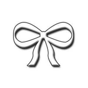 Black And White Bow Clipart